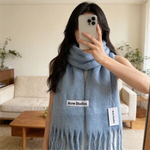 Acne Studios Light Blue Scarf